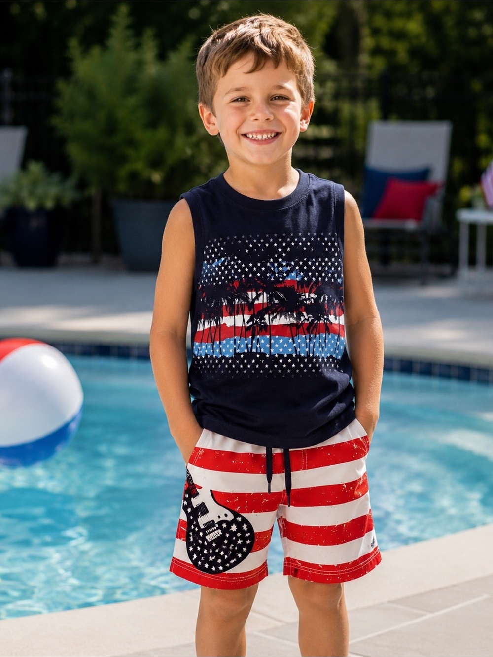 Boys Patriotic Summer Outfit Set 🇺🇸